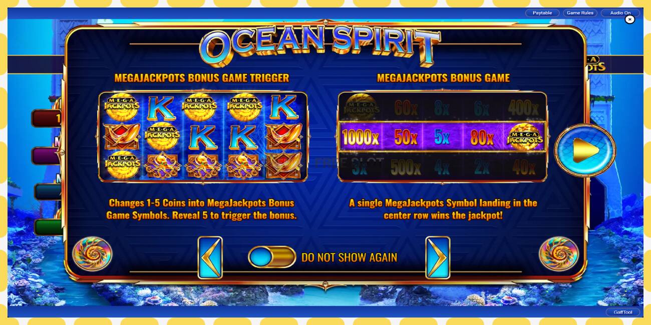 Demo slot Ocean Spirit MegaJackpots free and without registration, picture - 1