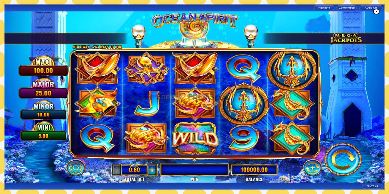 Demo slot Ocean Spirit MegaJackpots free and without registration, picture - 1