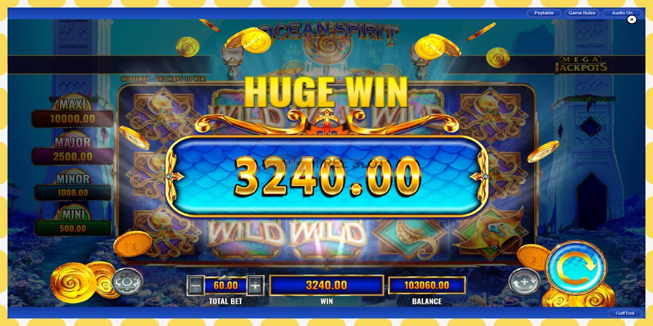 Demo slot Ocean Spirit MegaJackpots free and without registration, picture - 1