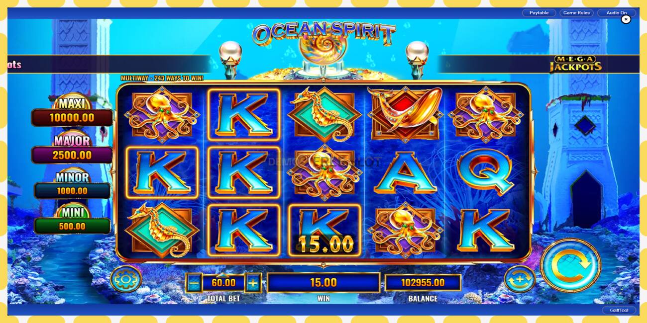 Demo slot Ocean Spirit MegaJackpots free and without registration, picture - 1