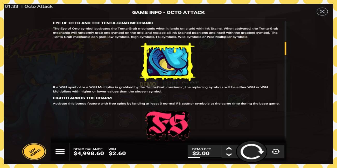 Demo slot Octo Attack free and without registration, picture - 1