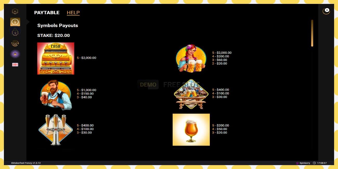 Demo slot Oktoberfest Frenzy free and without registration, picture - 1