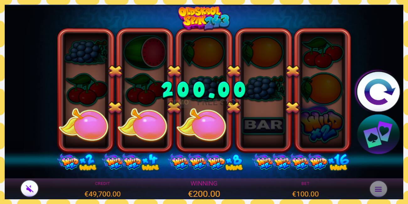 Slot demo Oldskool Spin 243 gratuit și fără înregistrare, imagine - 1