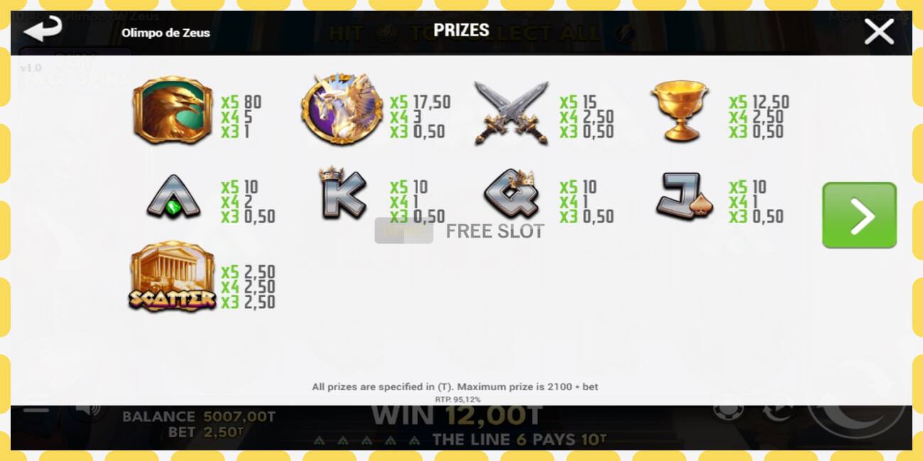 Demo slot Olimpo de Zeus free and without registration, picture - 1