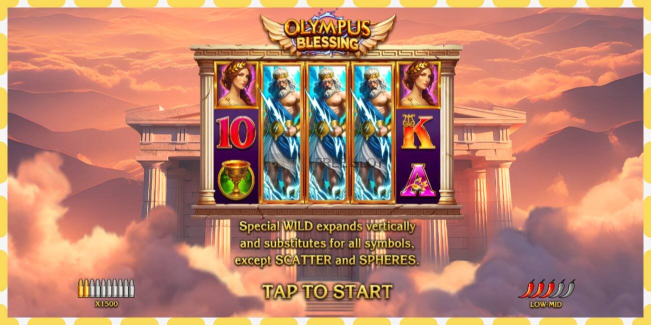 Demo slot Olympus Blessing free and without registration, picture - 1