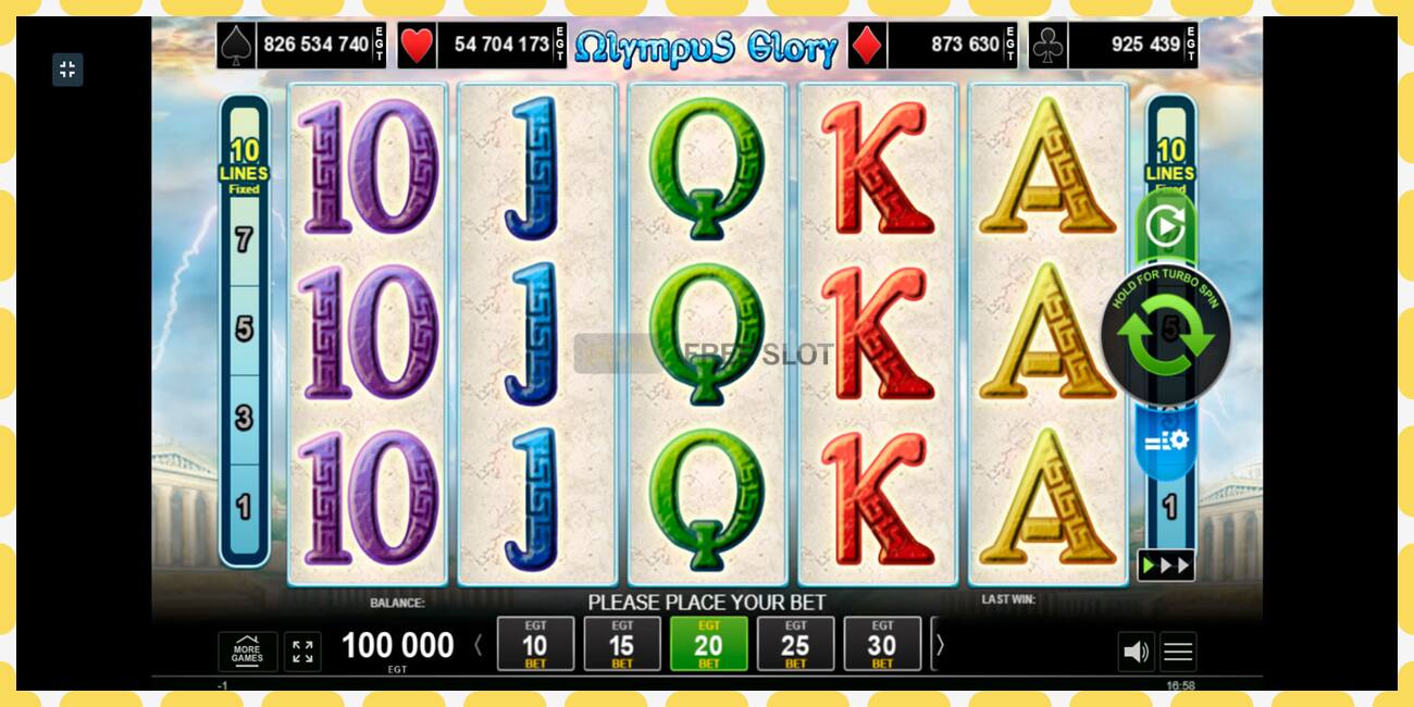 Demo slot Olympus Glory free and without registration, picture - 1