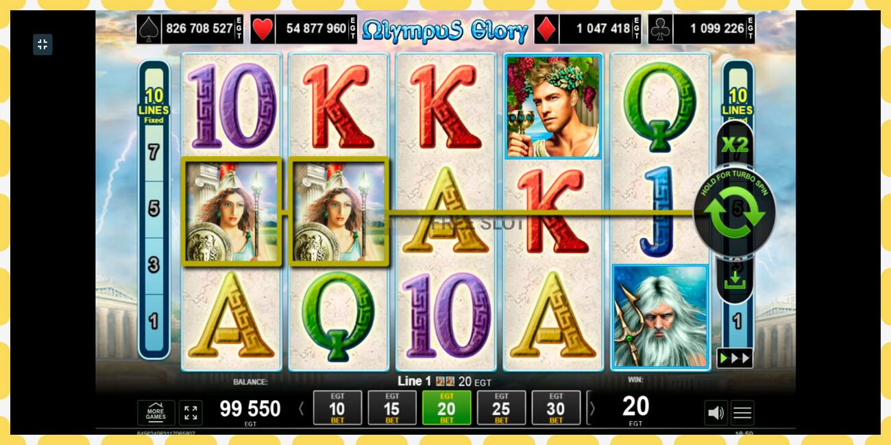 Demo slot Olympus Glory free and without registration, picture - 1