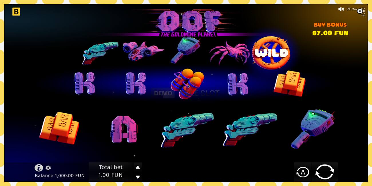 Demo slot OOF The Goldmine Planet free and without registration, picture - 1