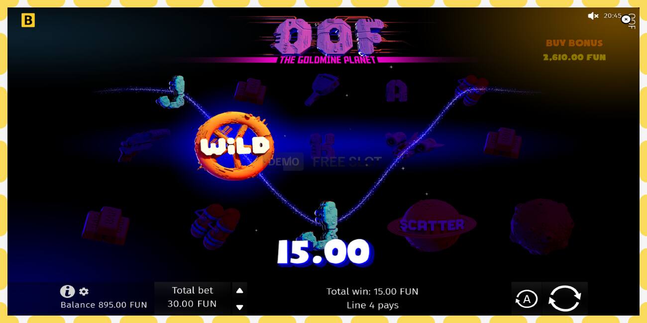 Demo slot OOF The Goldmine Planet free and without registration, picture - 1