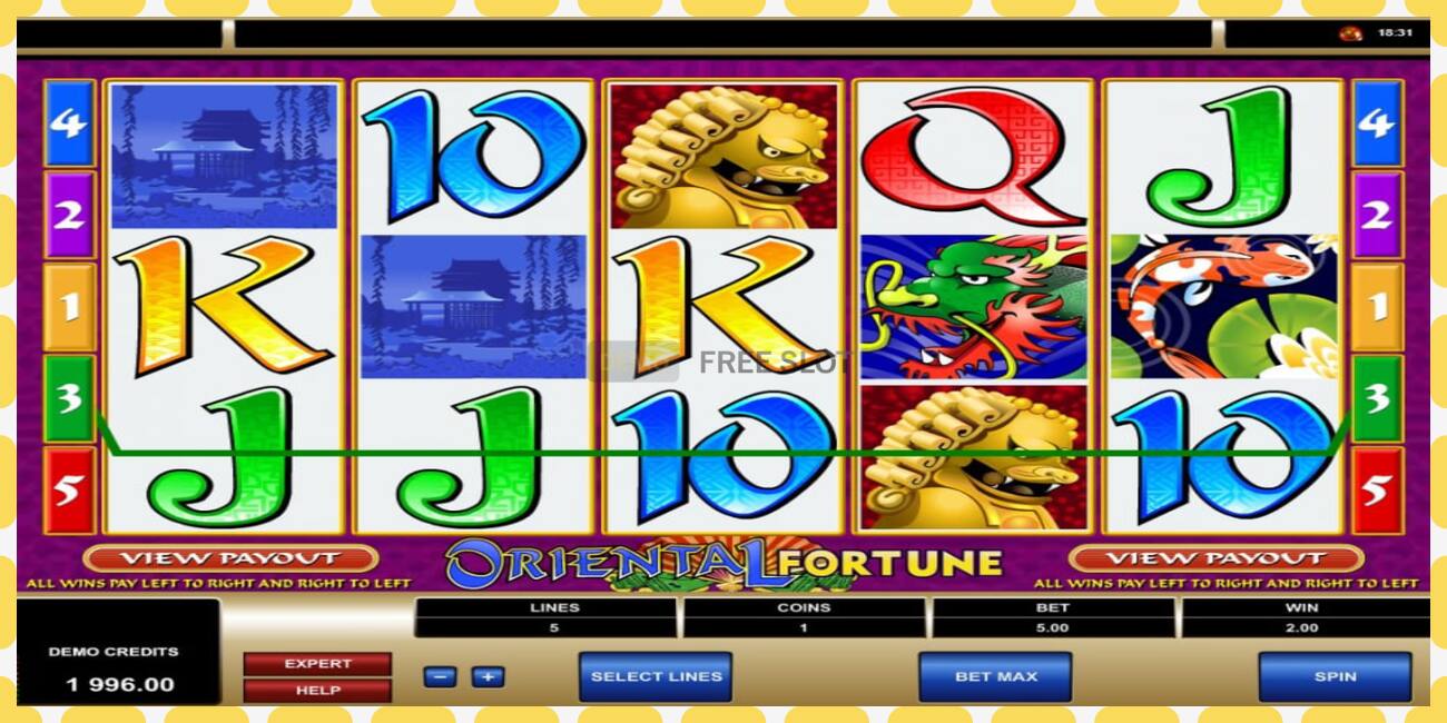 Demo slot Oriental Fortune free and without registration, picture - 1