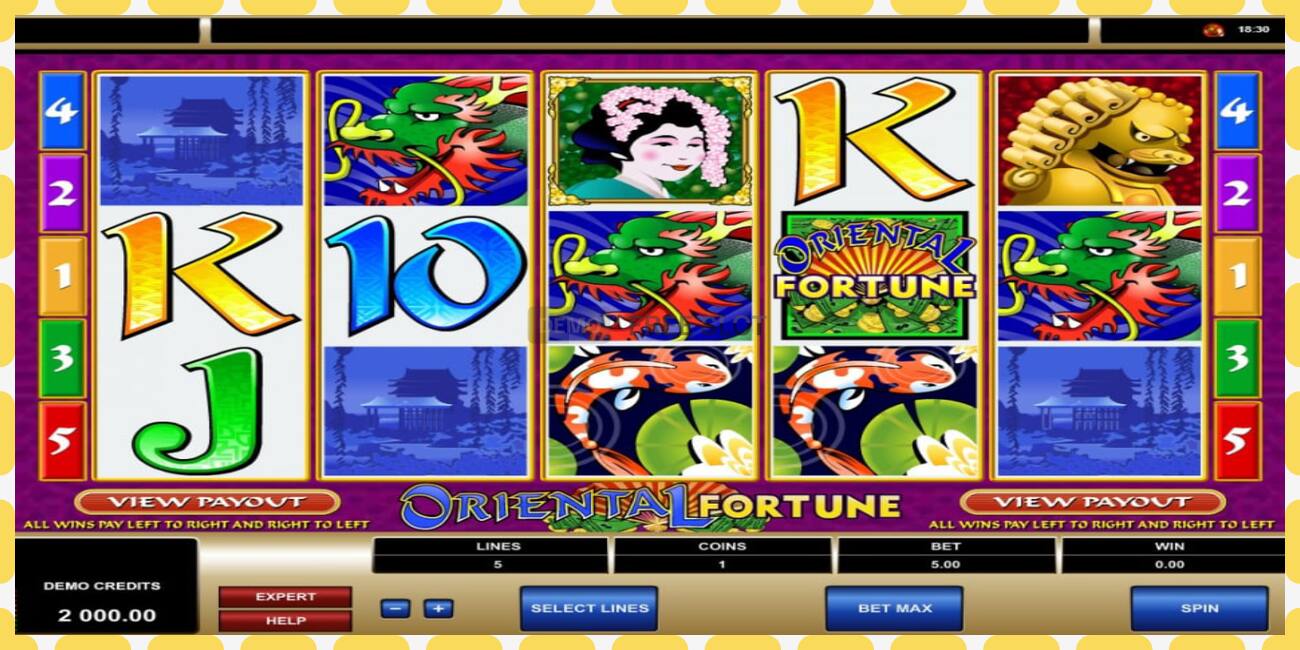 Demo slot Oriental Fortune free and without registration, picture - 1