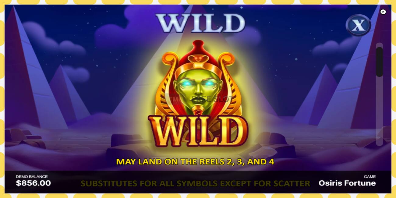 Demo slot Osiris Fortune gratis og uden registrering, billede - 1