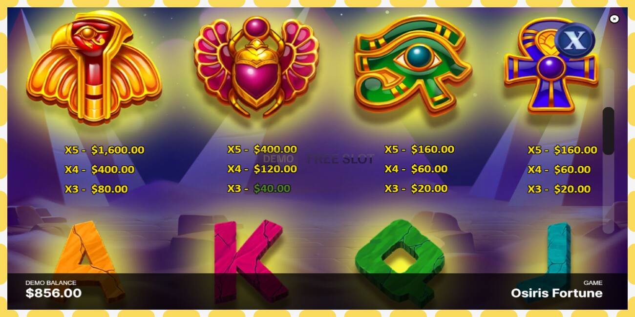 Slot demo Osiris Fortune gratuit și fără înregistrare, imagine - 1