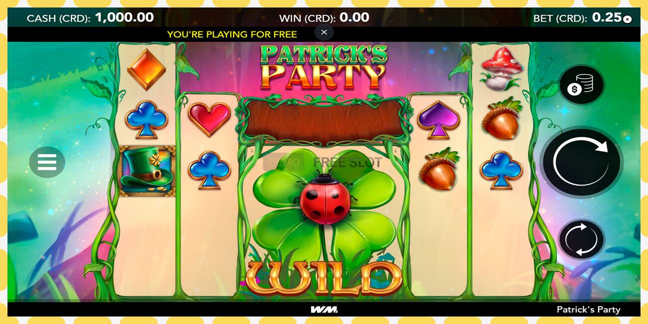 Demo slot Patricks Party free and without registration, picture - 1