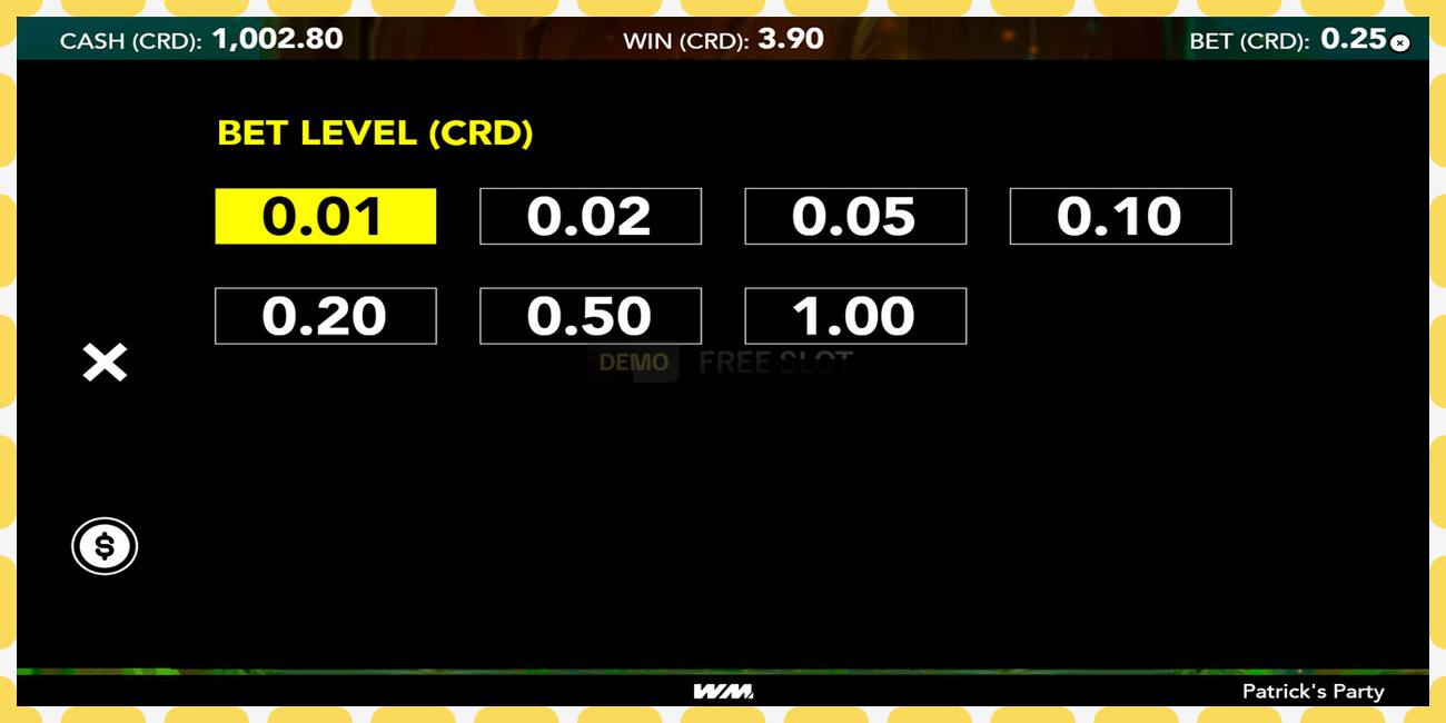 Demo slot Patricks Party free and without registration, picture - 1