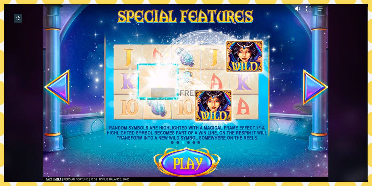 Demo slot Persian Fortune free and without registration, picture - 1