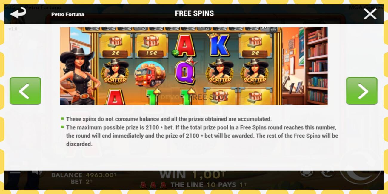 Demo slot Petro Fortuna free and without registration, picture - 1