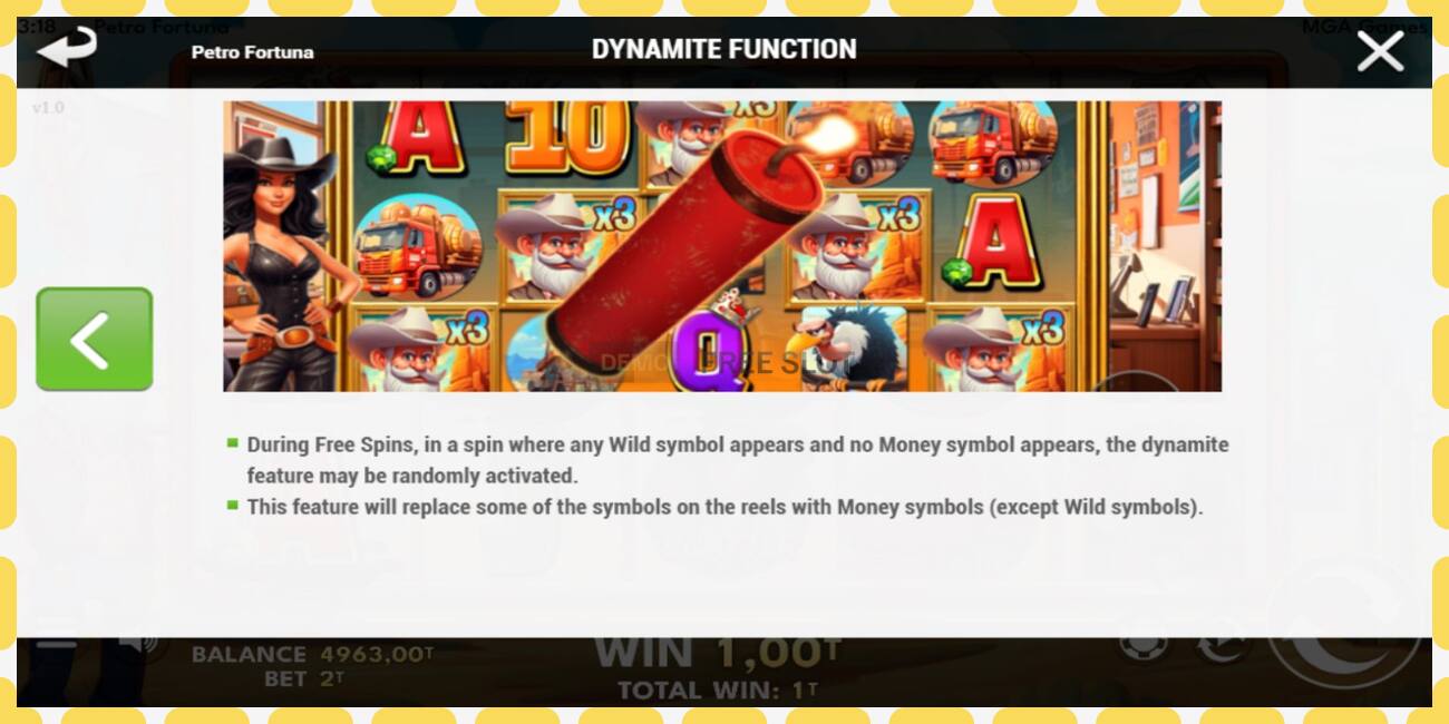 Demo slot Petro Fortuna free and without registration, picture - 1