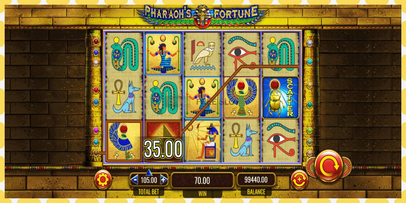 Демо слот Pharaohs Fortune бекер жана каттоосуз, сүрөт - 1