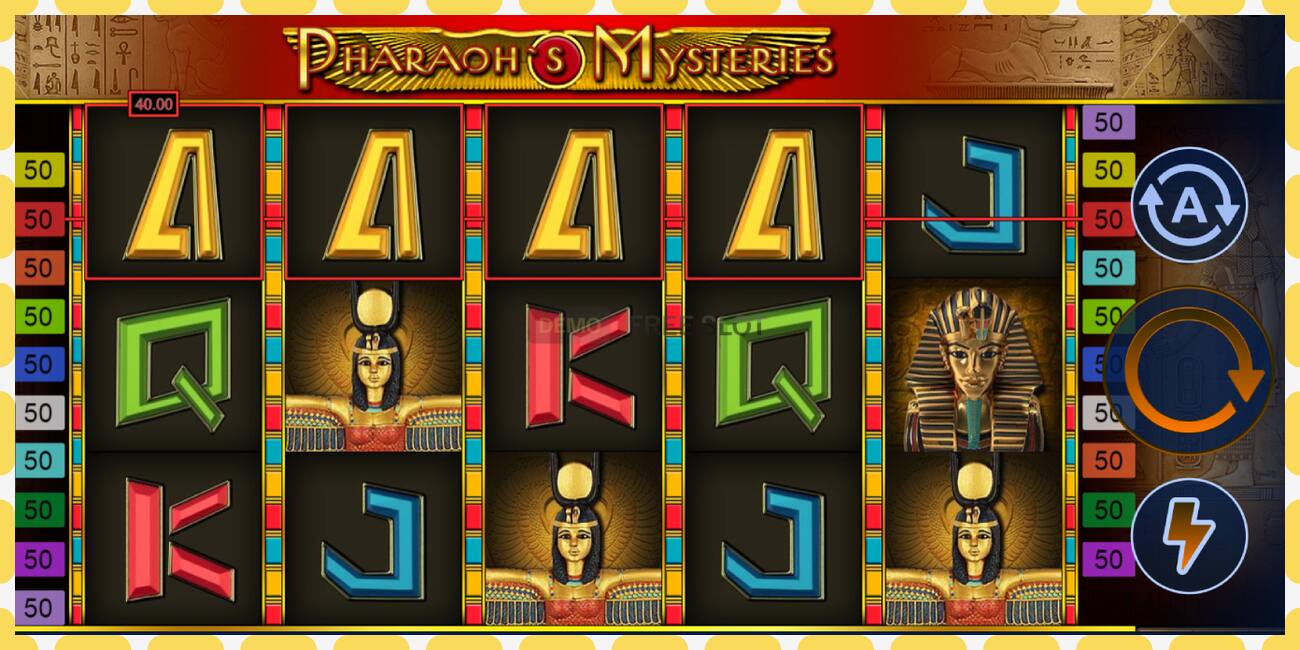 डेमो स्लट Pharaohs Mysteries नि: शुल्क र दर्ता बिना, चित्र - १