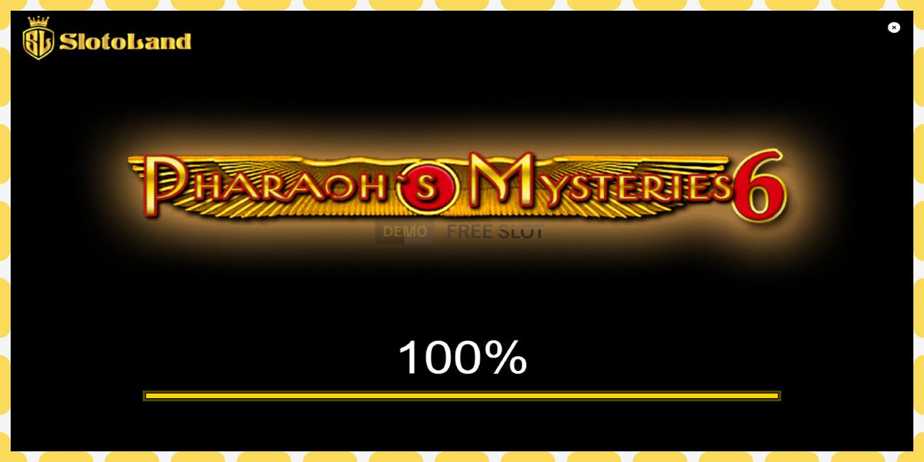 Demo slot Pharaons Mysteries 6 free and without registration, picture - 1