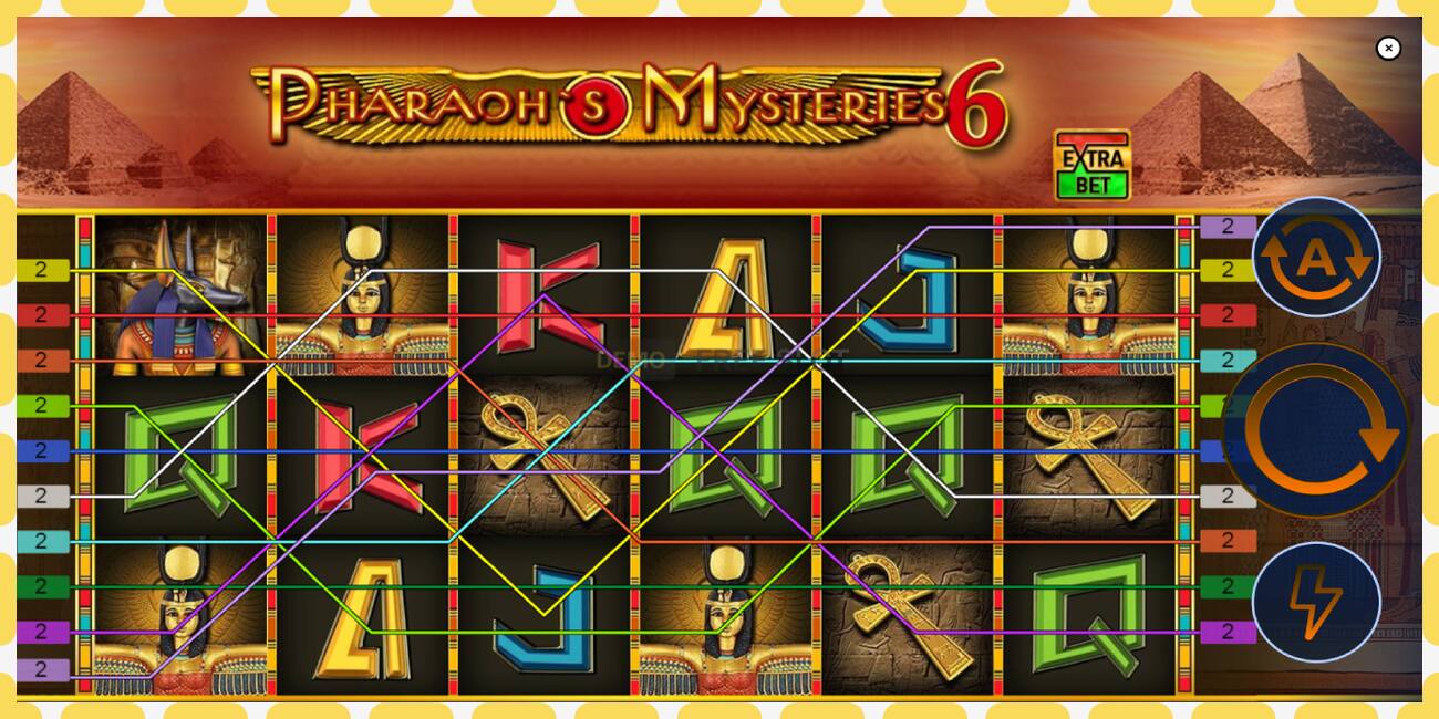 Demo paikka Pharaons Mysteries 6 ilmaiseksi ja ilman rekisteröitymistä, kuva - 1