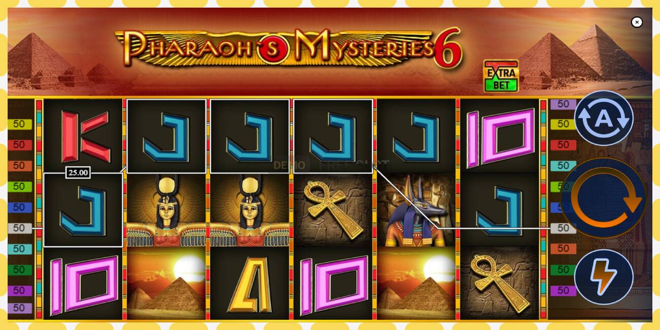 Demo uyasi Pharaons Mysteries 6 bepul va royxatdan holda, rasm - 1