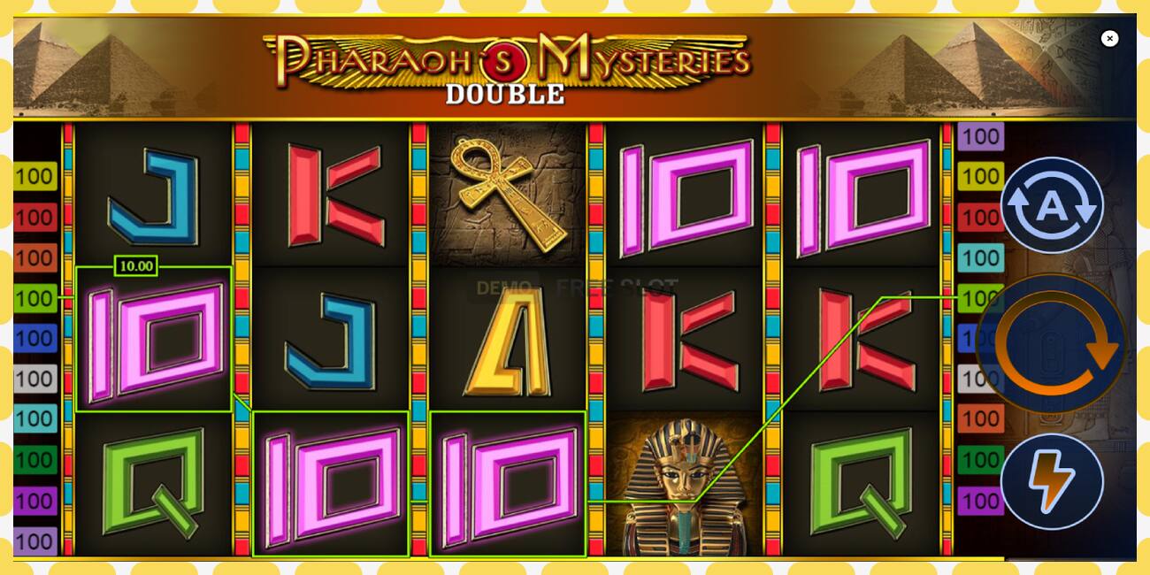 Ranura de demostració Pharaons Mysteries Double gratuït i sense registre, imatge - 1