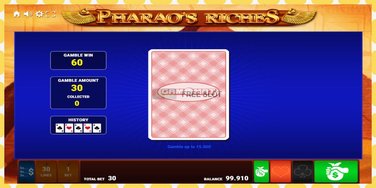 Demo slot Pharaos Riches free and without registration, picture - 1