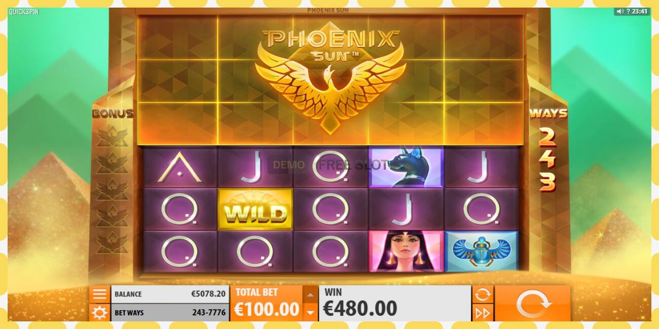 Demo slot Phoenix Sun free and without registration, picture - 1