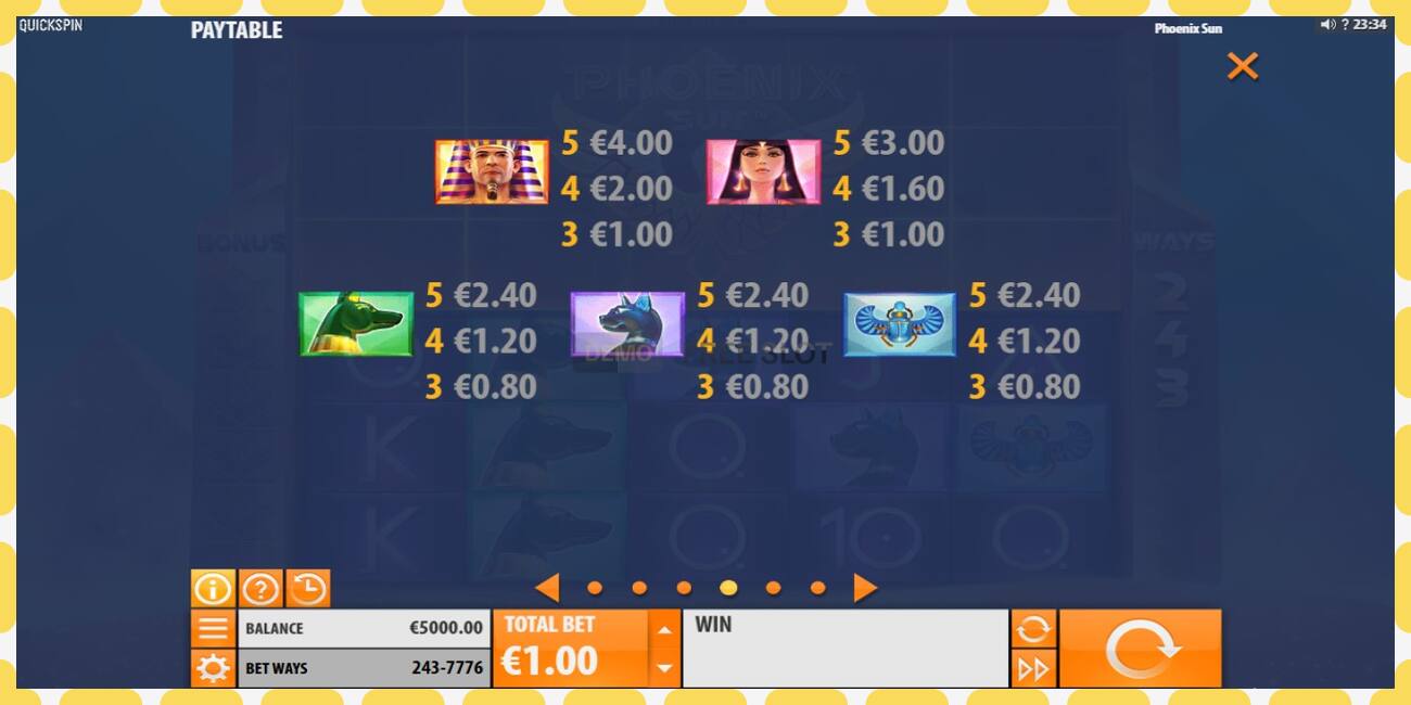 Slot demo Phoenix Sun gratuit și fără înregistrare, imagine - 1