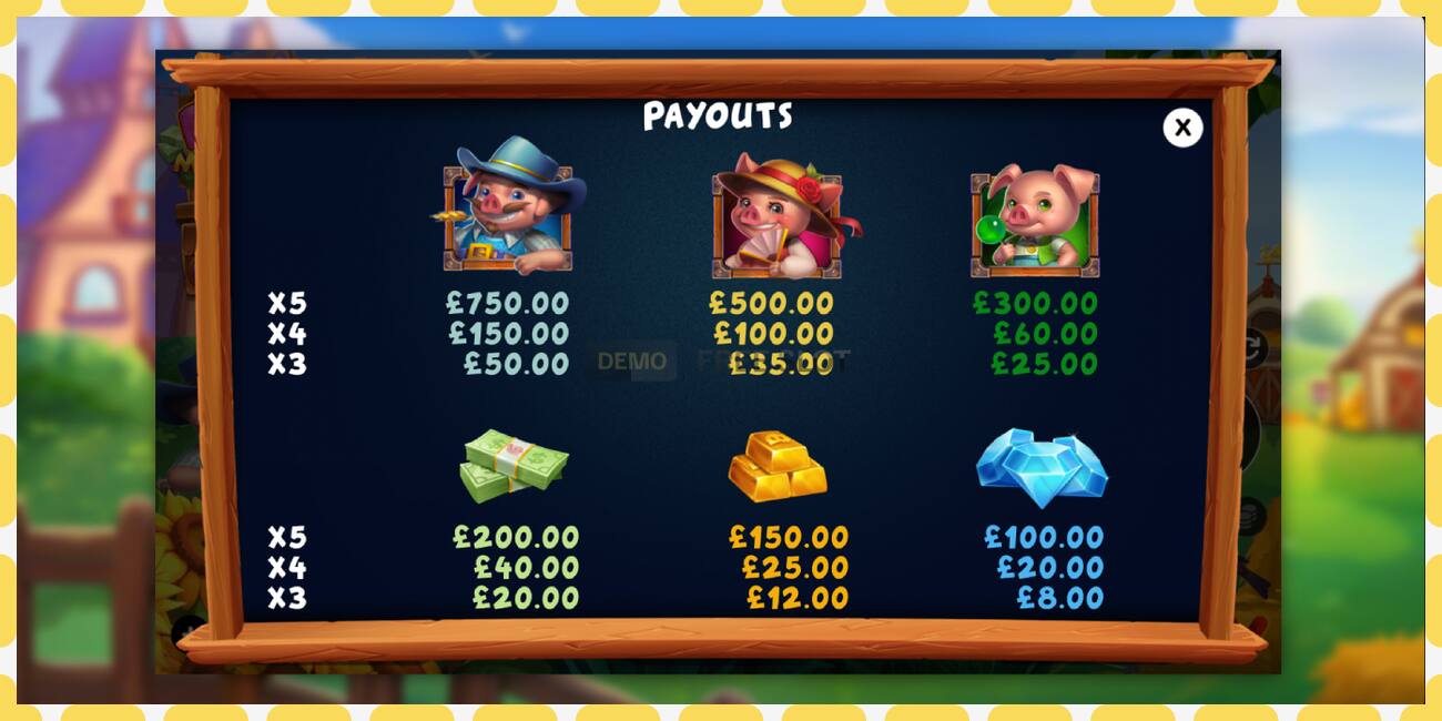 Demo slot Piggy Millionaire නොමිලේ සහ ලියාපදිංචියකින් තොරව, පින්තූරය - 1