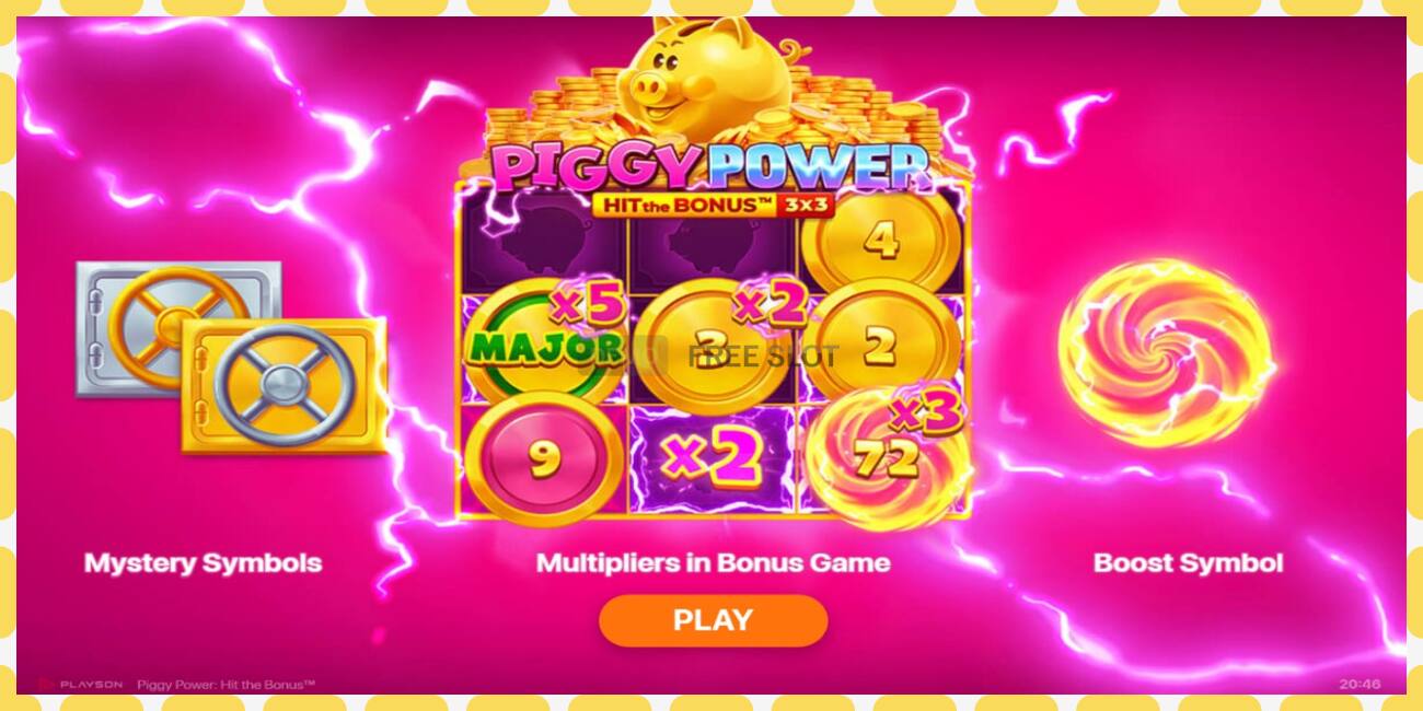 Demo slot Piggy Power free and without registration, picture - 1