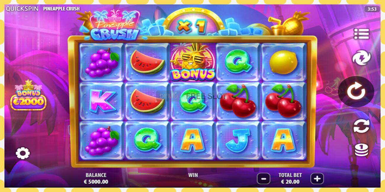 Demo slot Pineapple Crush free and without registration, picture - 1