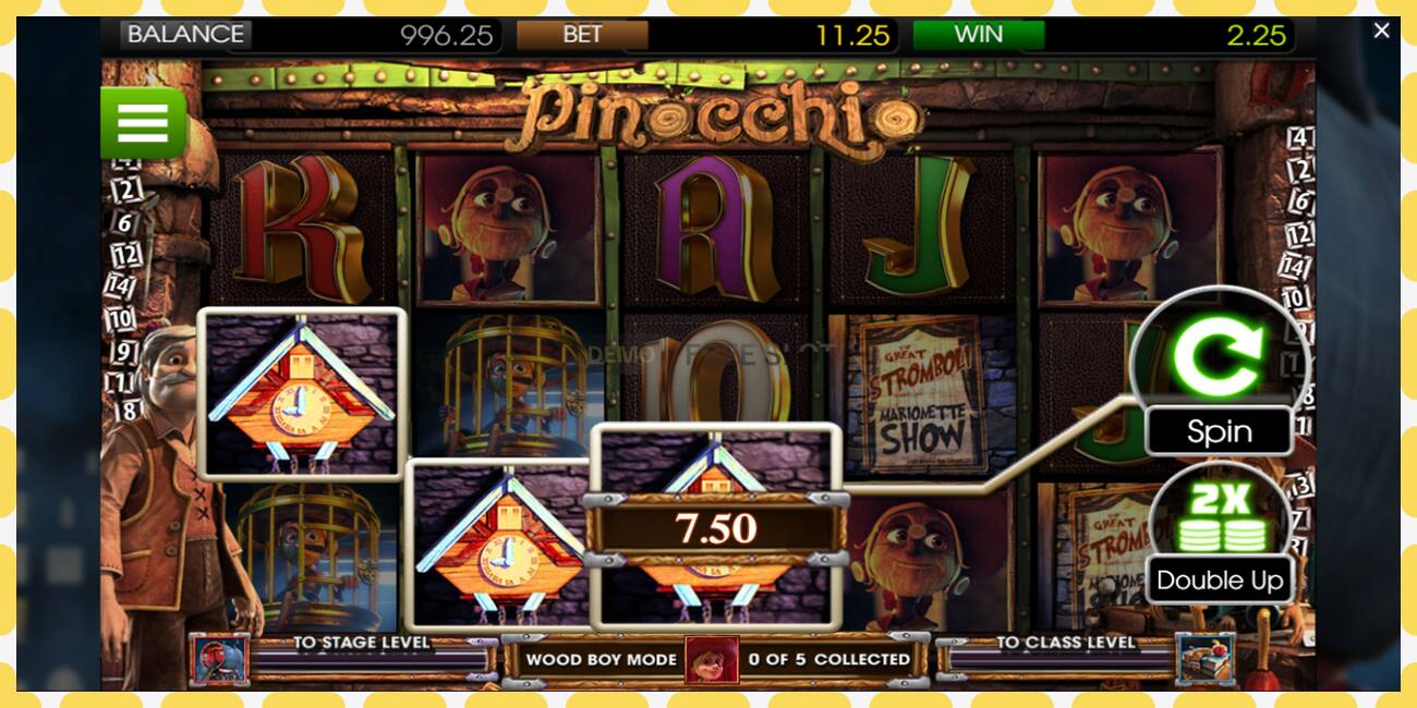 Demo slot Pinocchio free and without registration, picture - 1