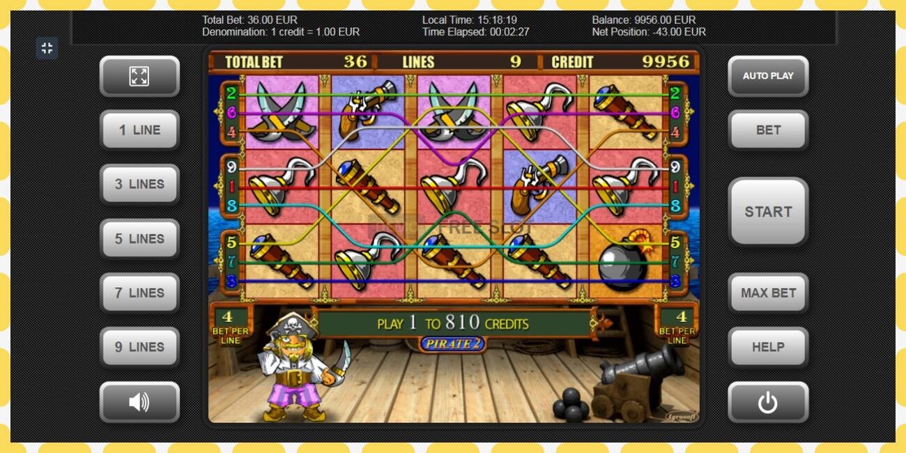 Demo slot Pirate 2 free and without registration, picture - 1