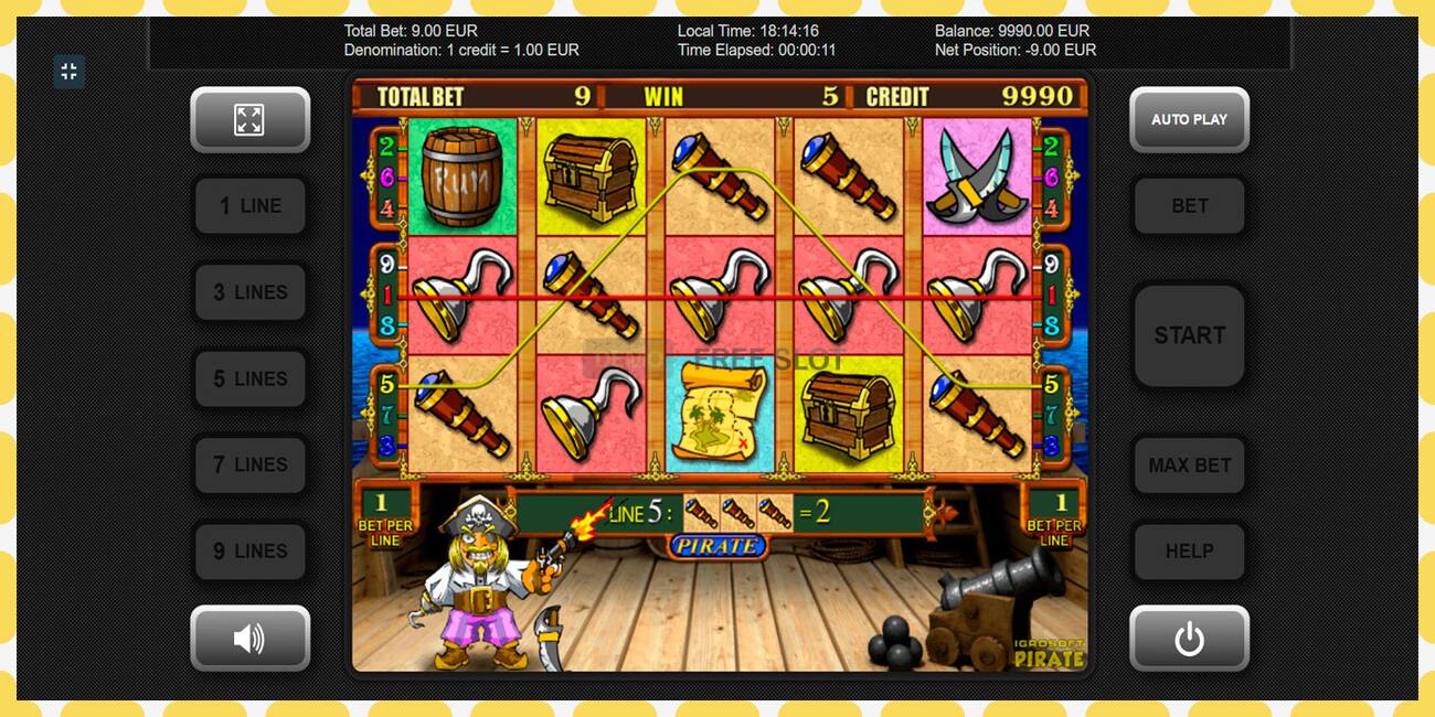 Demo slot Pirate free and without registration, picture - 1