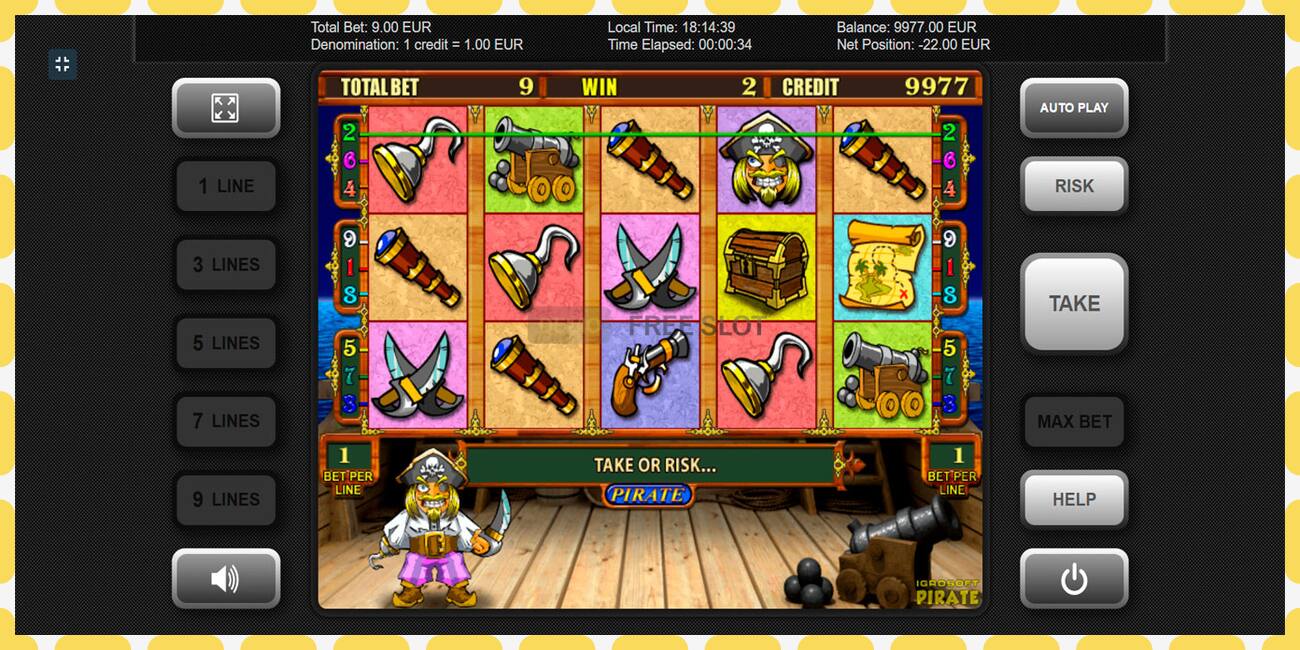 Demo slot Pirate free and without registration, picture - 1