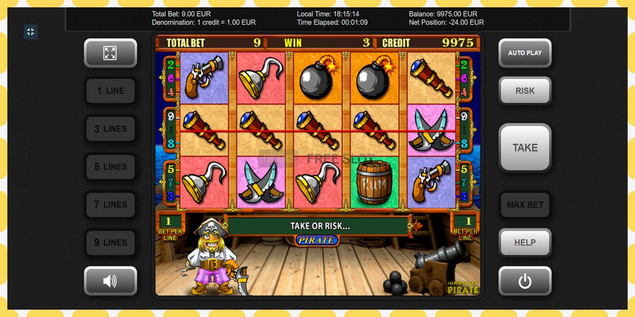 Demo slot Pirate free and without registration, picture - 1