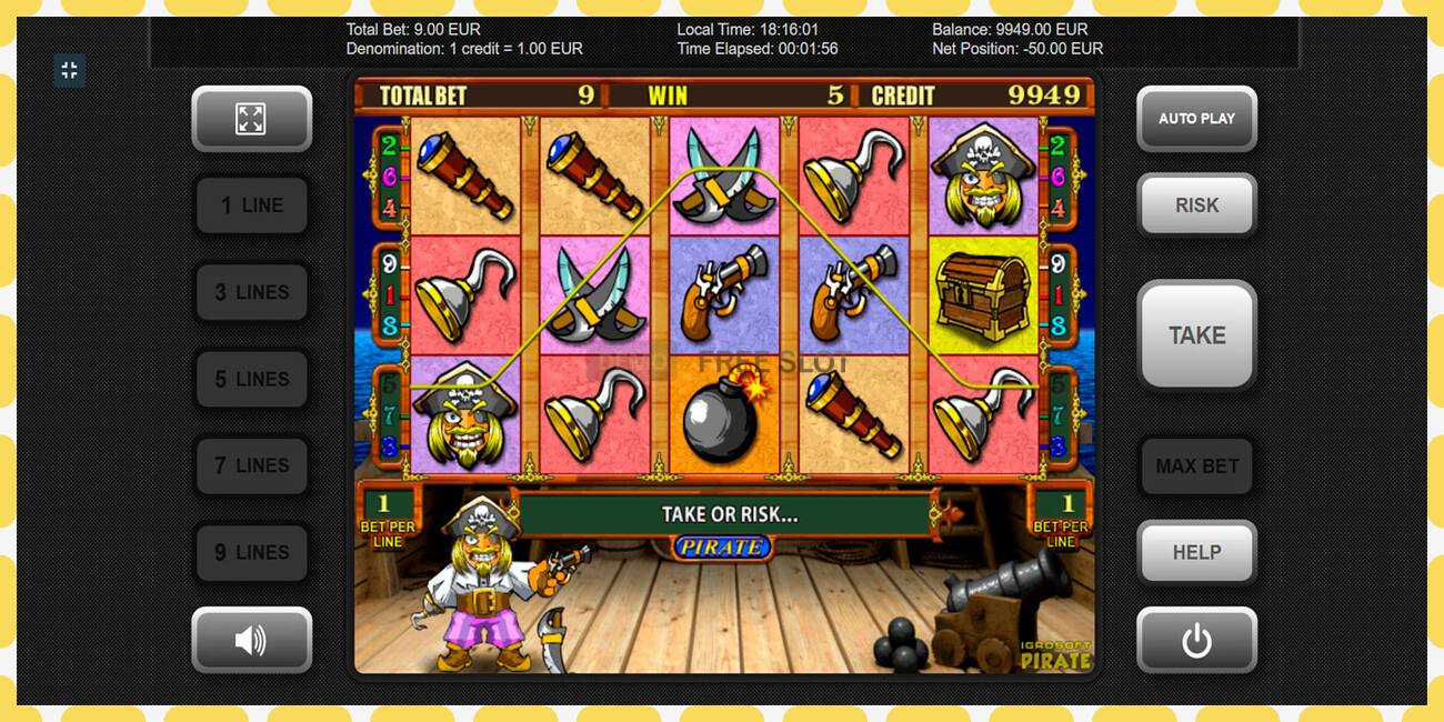 Demo slot Pirate free and without registration, picture - 1