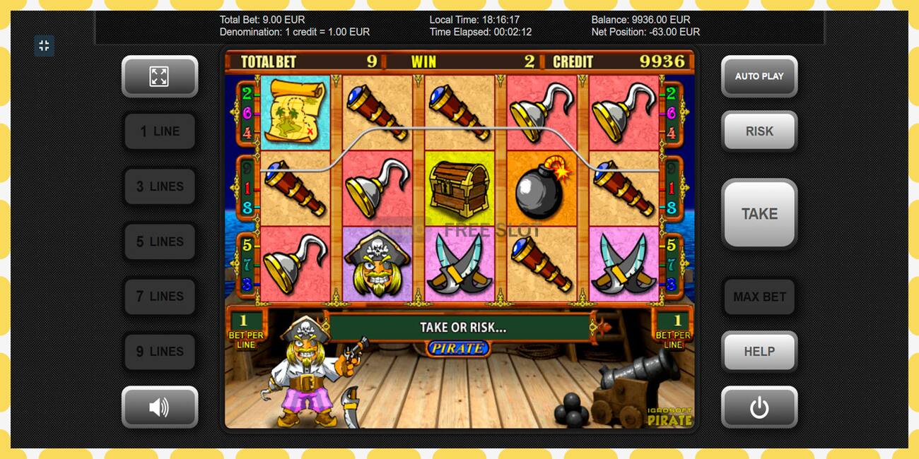 Demo slot Pirate free and without registration, picture - 1