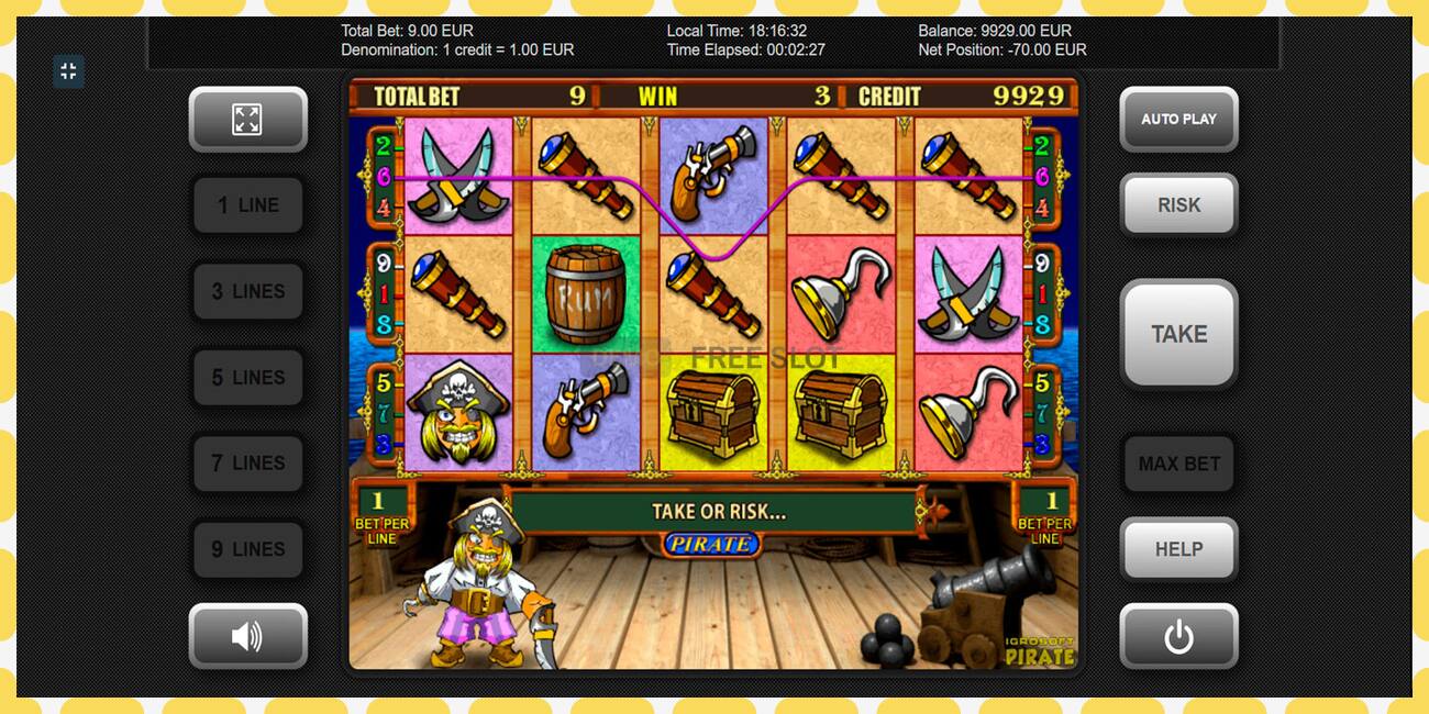 Demo slot Pirate free and without registration, picture - 1