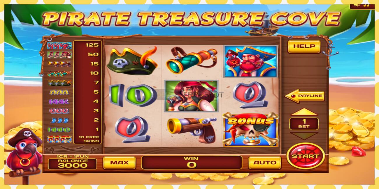 Demo slot Pirate Treasure Cove 3x3 free and without registration, picture - 1