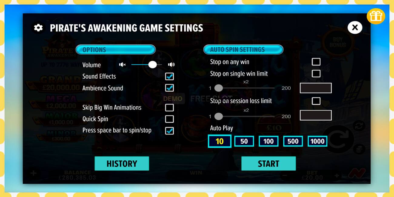 Demo slot Pirates Awakening free and without registration, picture - 1