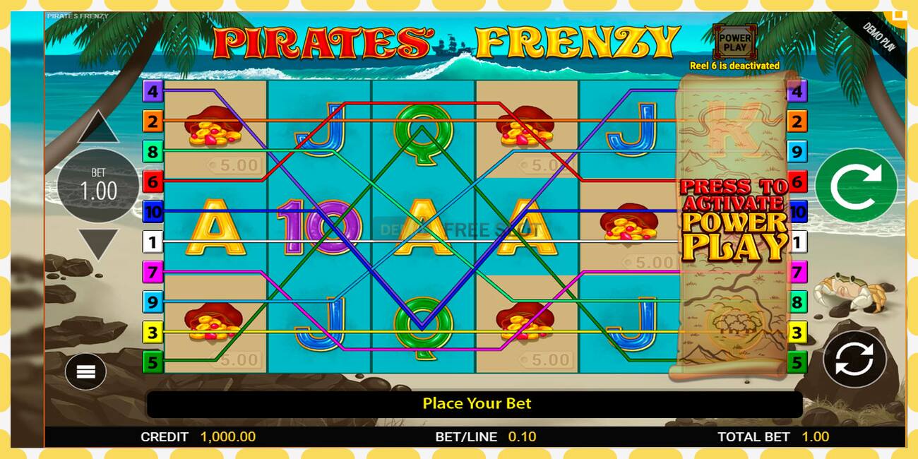 Demo slot Pirates Frenzy free and without registration, picture - 1