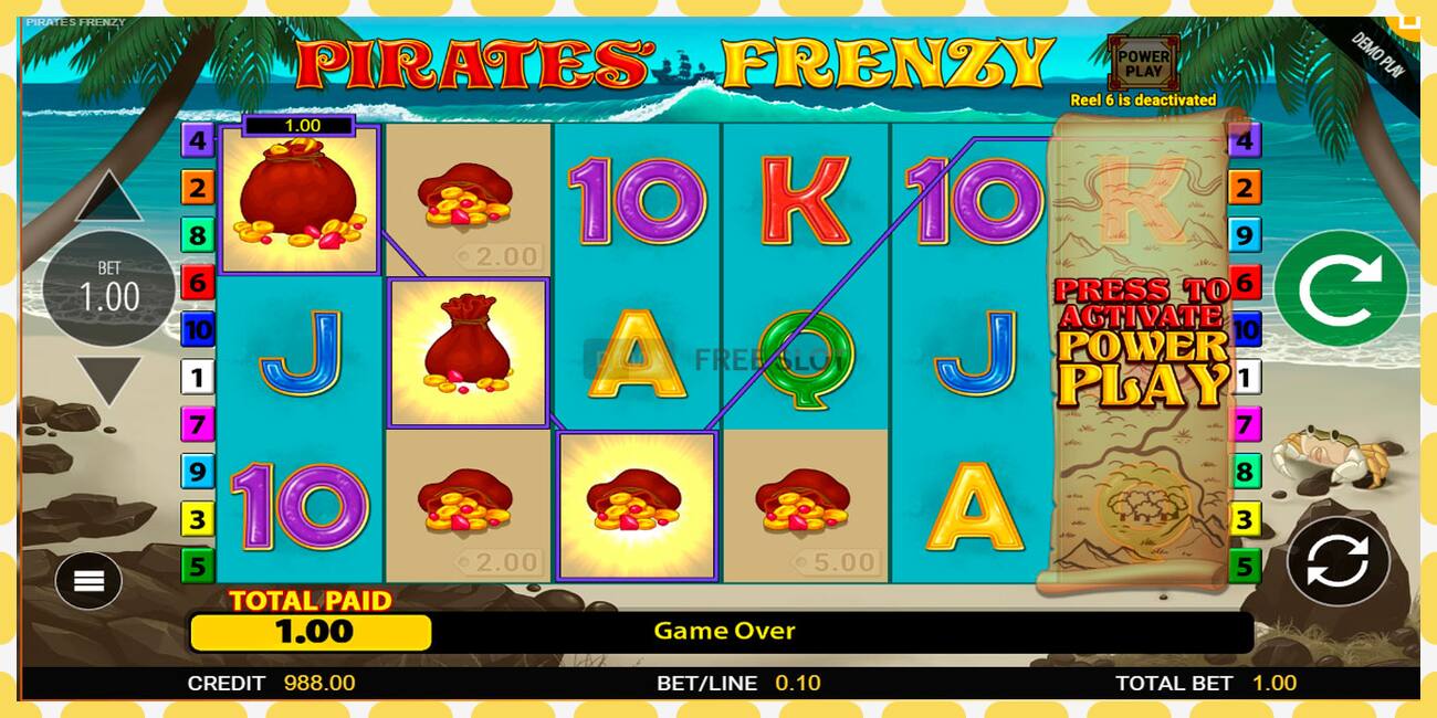 Demo slot Pirates Frenzy free and without registration, picture - 1