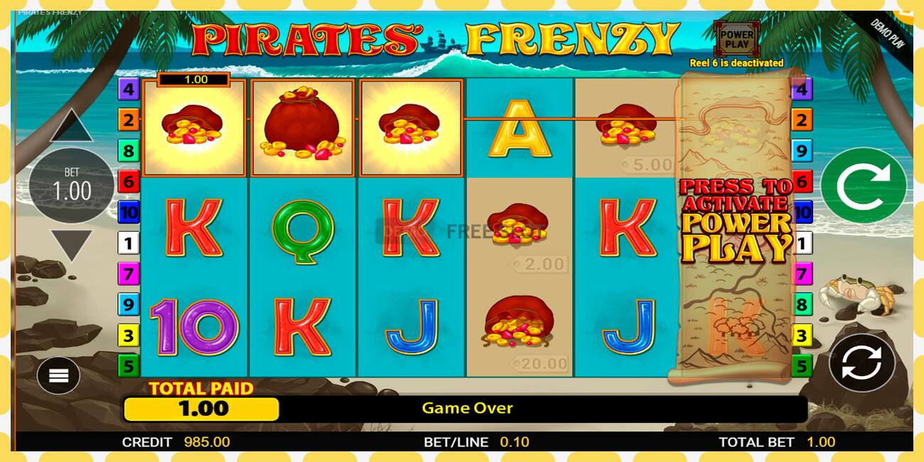 Demo slot Pirates Frenzy free and without registration, picture - 1