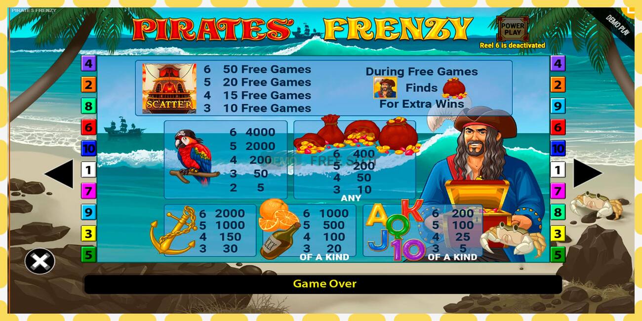 Demo slot Pirates Frenzy free and without registration, picture - 1