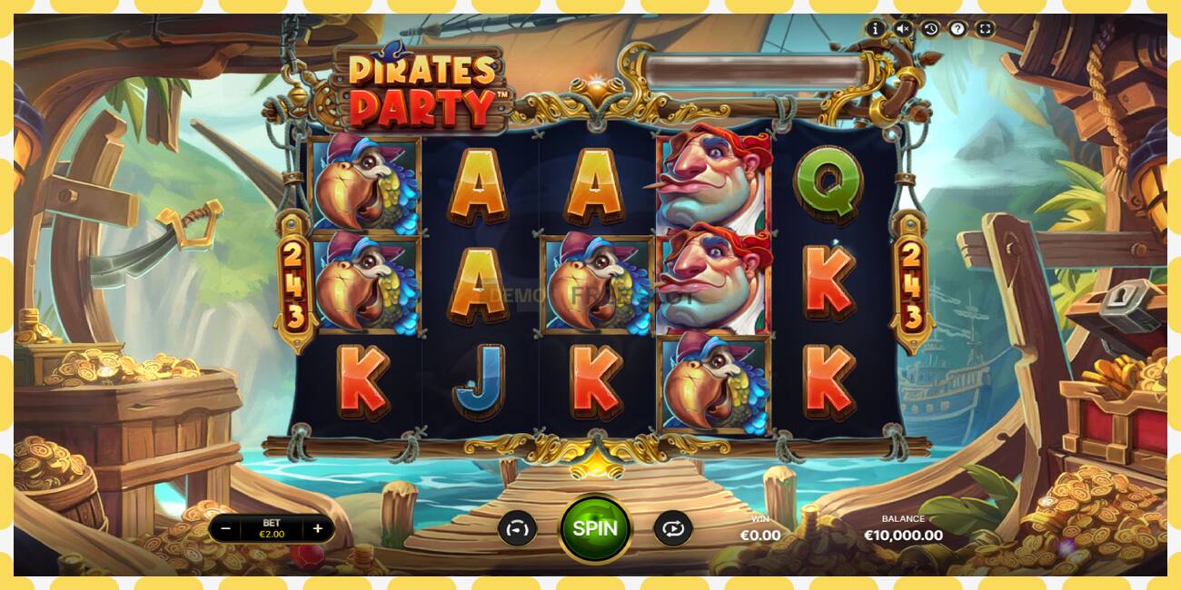 演示老虎机 Pirates Party 免费且无需注册, 图片 - 1