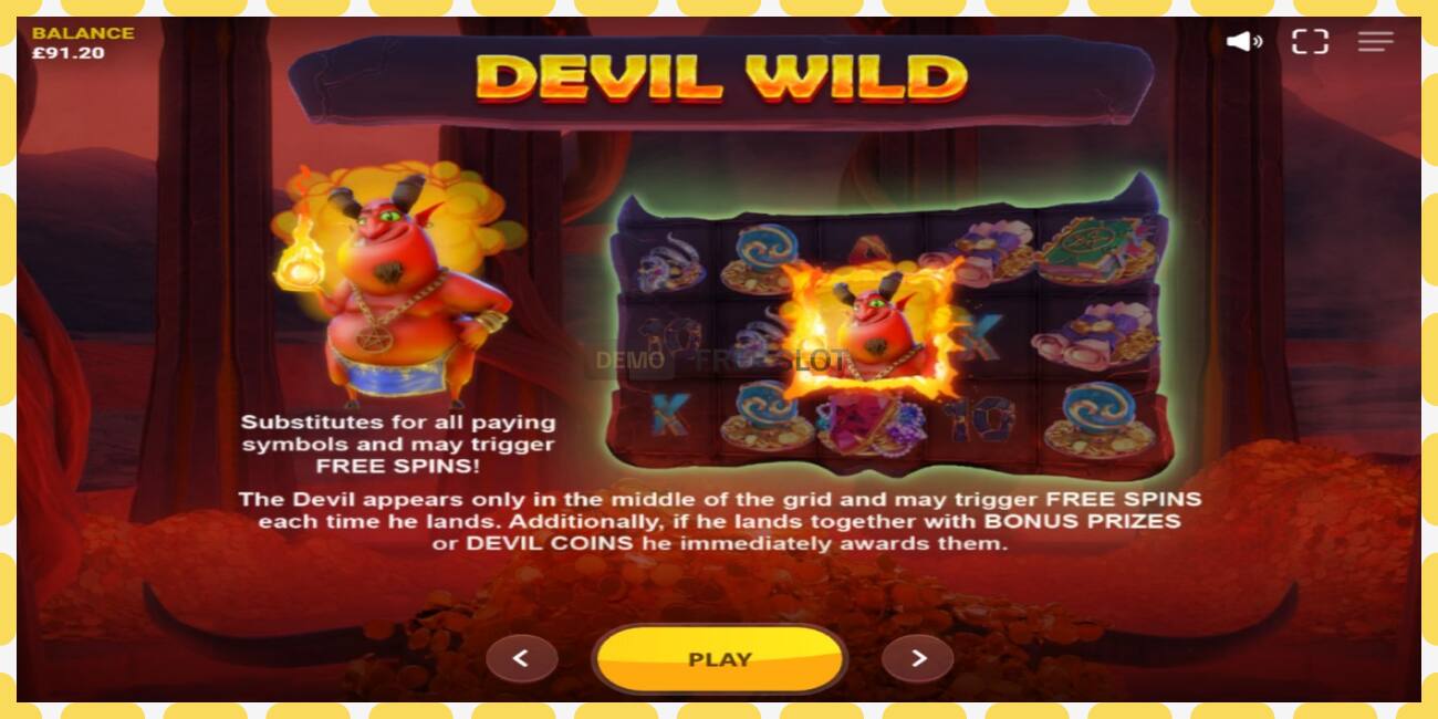 Demo slot Play with the Devil free and without registration, picture - 1